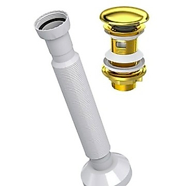 Gold Seramik Kaplamalı taşmasız sifon