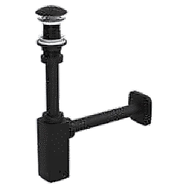 Lüx Siyah Taslı Lavabo Sifonu