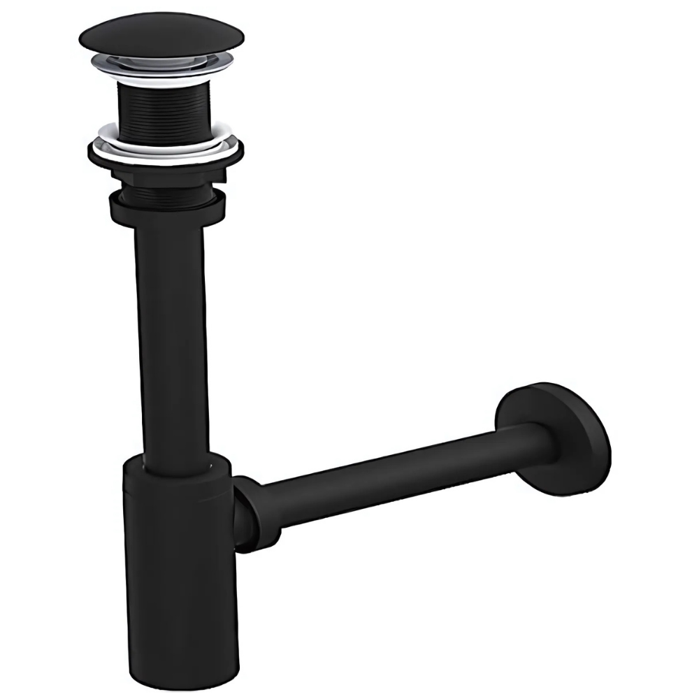 Siyah Ayarlanabilir Lavabo Sifonu