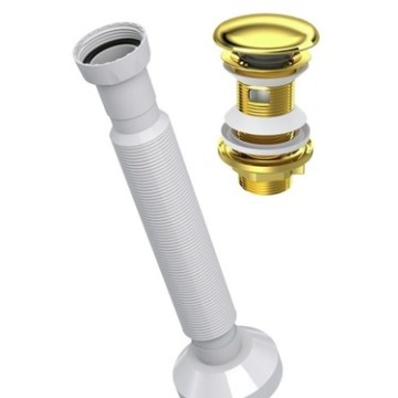 Gold Seramik Kaplamalı taşmasız sifon