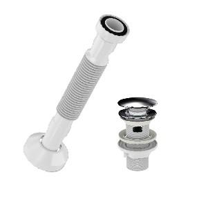 Çelik Kapaklı Taşmalı Lavabo Sifonu