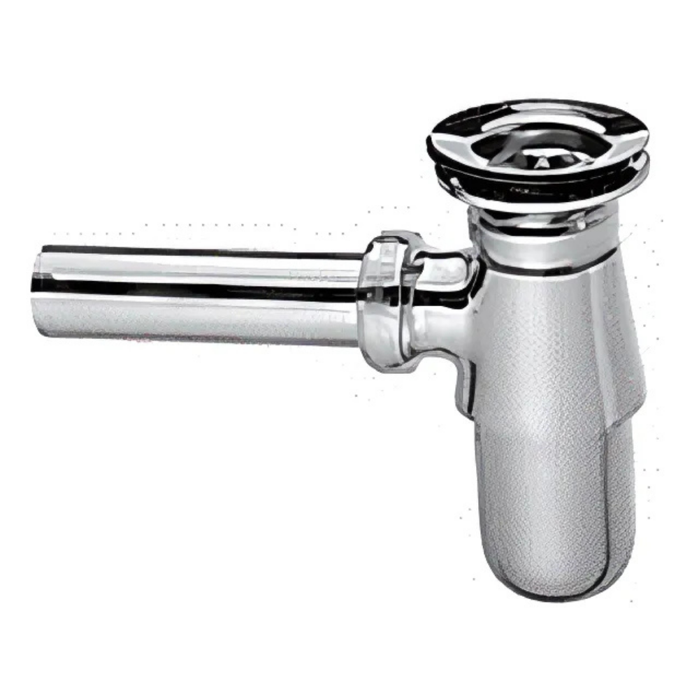 Taslı krom lavabo sifonu