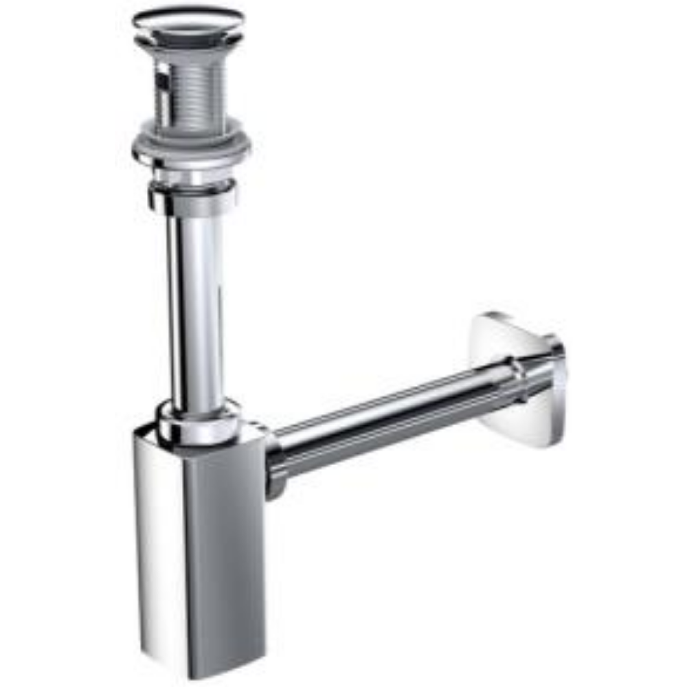 Lüx Taslı Krom Lavabo Sifonu