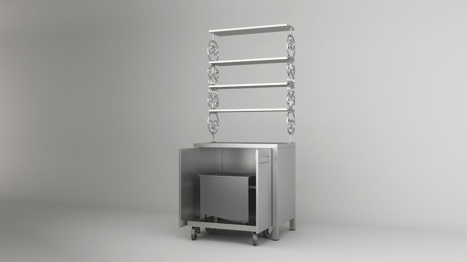 Paslanmaz mutfak dolabı