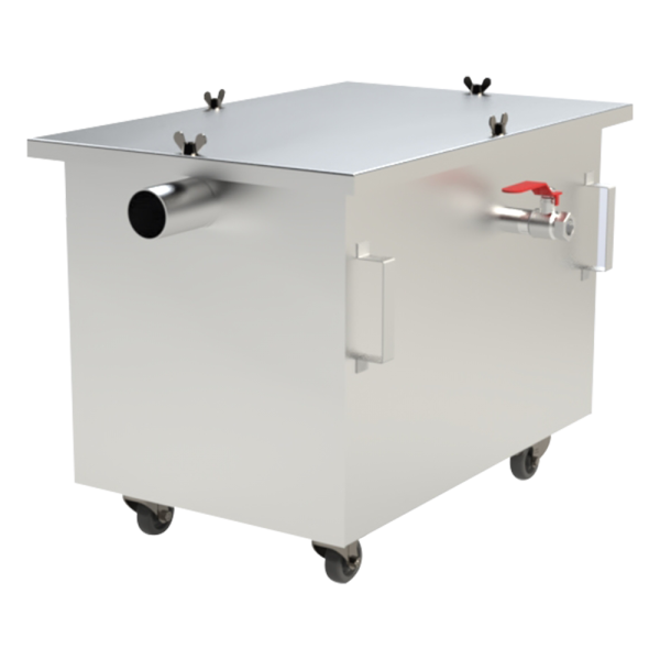 Tezgah Altı Yağ Ayırıcı Tekerlekli Sepetsiz